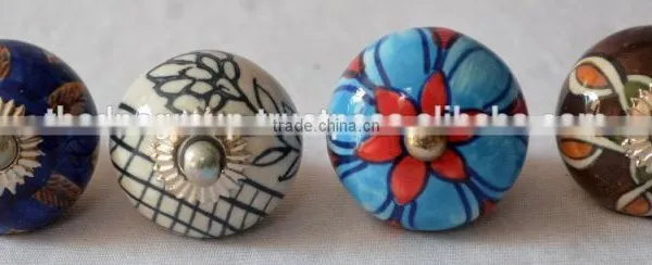 New Latest Design Mix Pattern Hand Painted Dresser Knobs photo-3