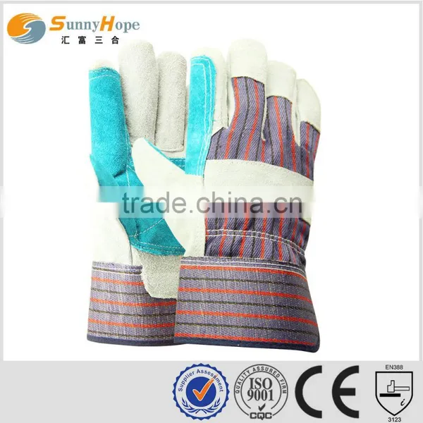 Cowhide Split Reinfored Palm Leather Working Glove