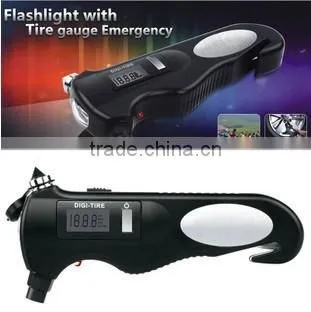 Promotional Portable Digital Tire Pressure Gauge With LED Flashlight photo-2