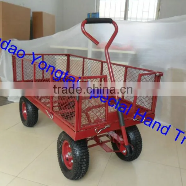 Steel Mesh Garden Wagon Cart photo-4