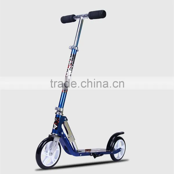 Hot Sale Child and Adult Freestyle Kick Folding Scooter With 2 Big PU Wheels photo-3