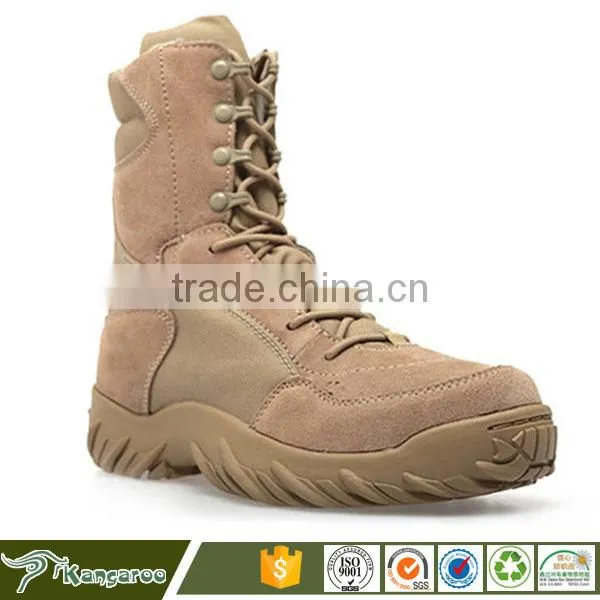 Lace Up Beige Military Desert Boots Combat photo-5