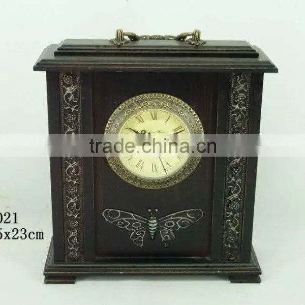 wood clock