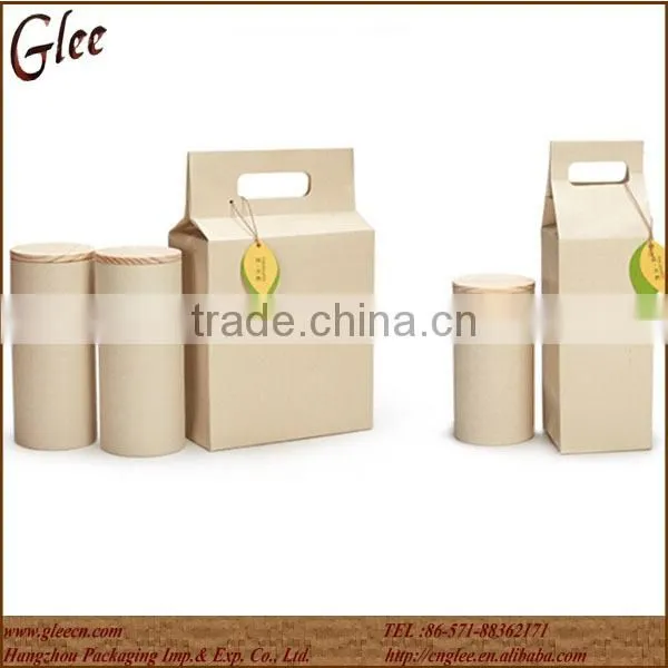 Round Tea Box Wood Gift Box photo-2