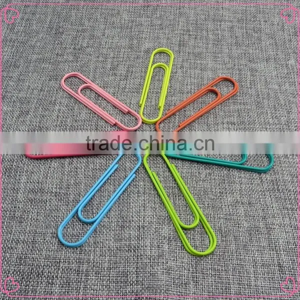 100mm Giant PET Coated Colorful Metal Paper Clip Stationery photo-5