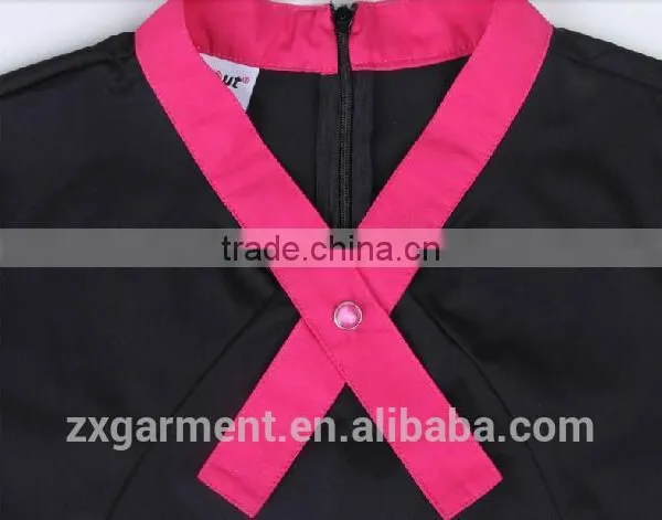 2017 ZX Fashion Design Western Fast Food Restaurant Uniform Cheap Price photo-3