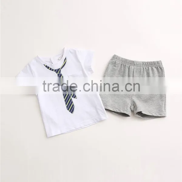 New Style Custom Print Tie Two Piece t Shirts for Baby Print Yourself Logo photo-2