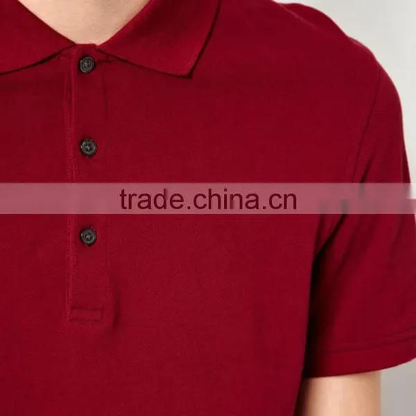Wholesale Red Polo Shirt Cheap Mens High Quality Polo Shirt PS0117A photo-3