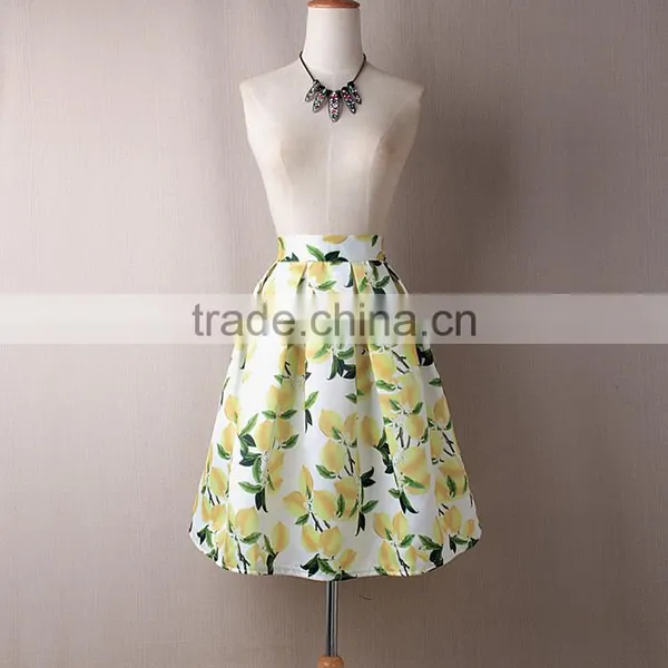 Z&M Floral Skirt High Waist Skirt Lady Skirt Lady Skirt photo-3
