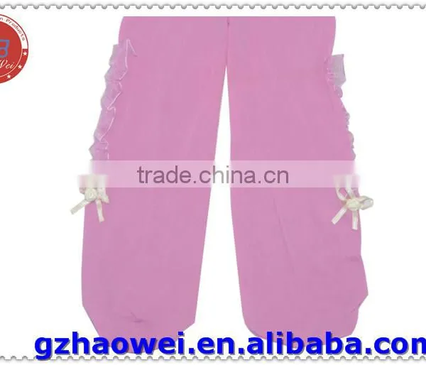 Plain Color Lace Baby Girl Dance Tights photo-2