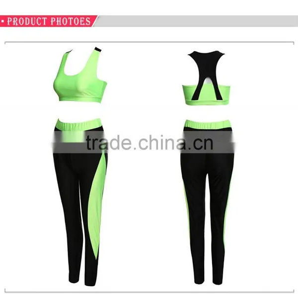 Fashion Gym & Yoga Tops And Pants Clothing Set Fitness Yoga Wear Set 2016 photo-6