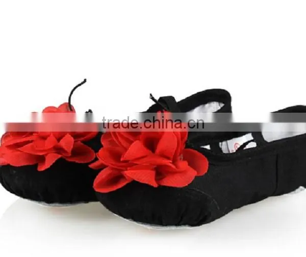 Softy Comfortable Professional Canvas Faric Children's Ballet Dance Shoes photo-3