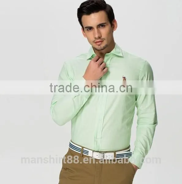 Yarn Dyed Washed Oxford Dress Shirt for Men photo-2