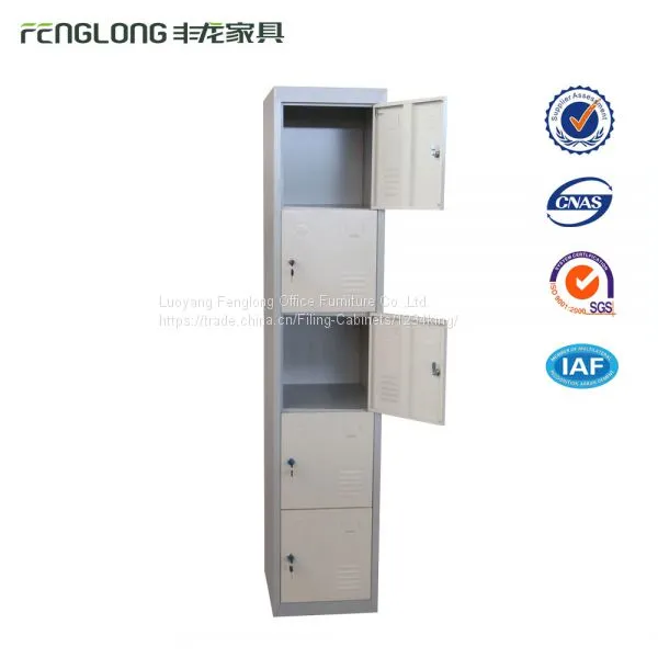 5 Doors KD Construction Gym Steel Locker Metal Storage Cabinet photo-3