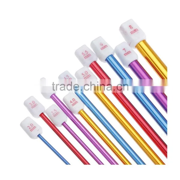 Charmkey High Quality Aluminum Crochet Hook Set Single Point Afghan Crochet Hook photo-3