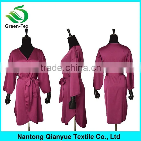 Femme Spandex Satin Chiffon Bath Robe