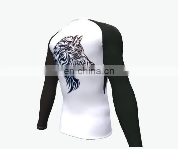 Mens High Quality Fitness Compression Shirt Rash Guard Rashguard photo-2