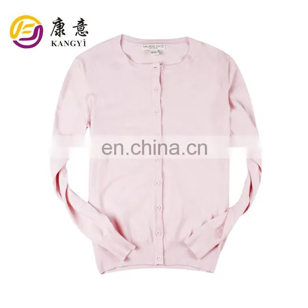 OEM & ODM Service Pure Color Knitted Cardigan Sweater for Girl 2017 photo-1