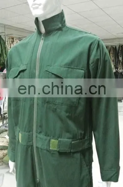 Wholesale Olive Green 100% Cotton Professional Safety Coverall Workwear photo-4