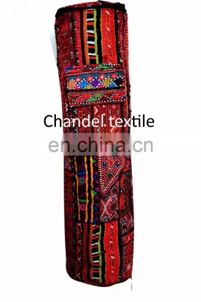 Banjara Yoga Mat Bag - One of a Kind - Handmade With Antique Ethnic Style Yoga Bag Yoga Met Bag Ethnic Hand Embroidered Vintage photo-6