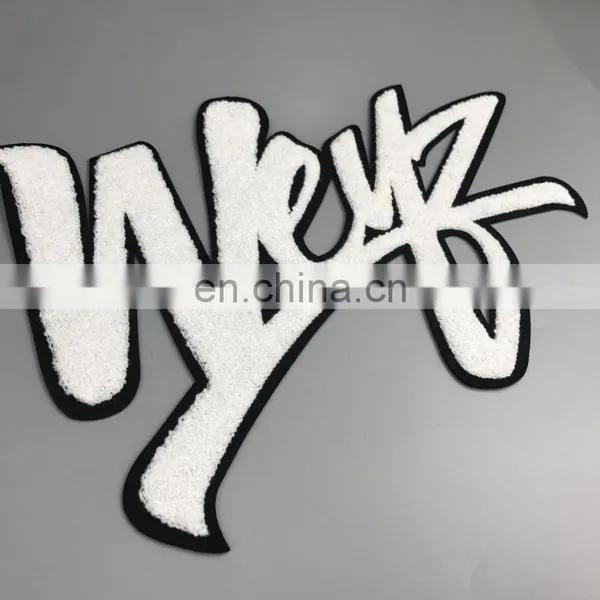 Wholesale Custom 100% Embroidery Chenille Patches For Clothing,towel Embroidered Patch in Letter and Number photo-6
