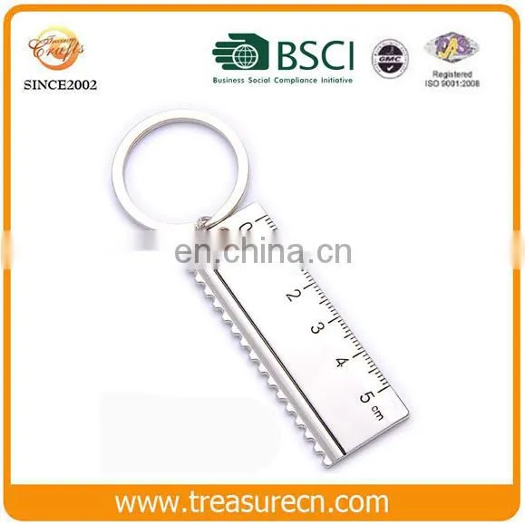 Custom Made Metal Ruler Keychain