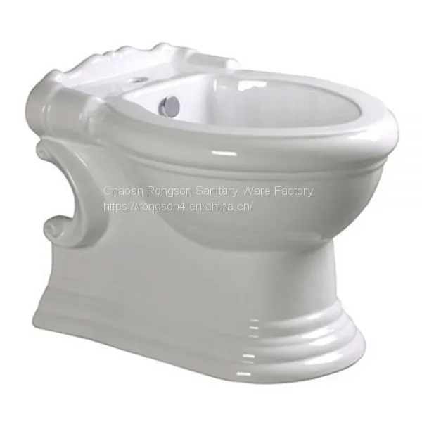 Golden Decal Bathroom Toilet Bidet Combined photo-3