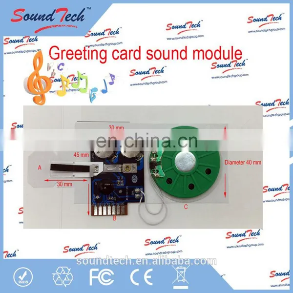 Wafer Press Trigger Sound Module for Greeting Card photo-5