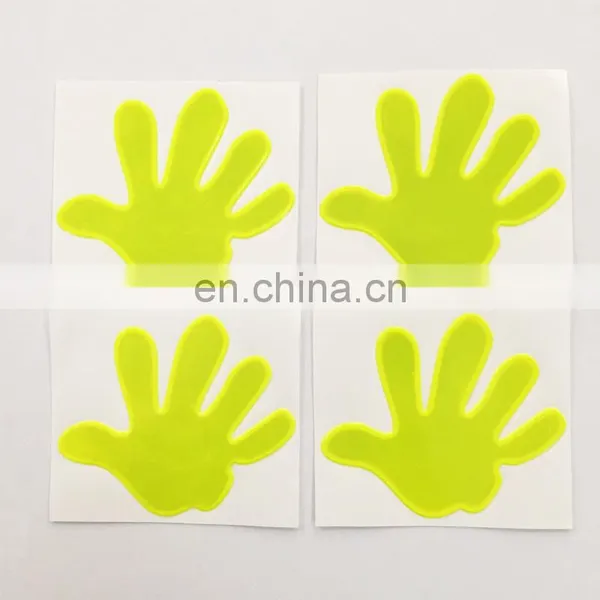 Yellow Funny Face Pvc Reflective Stickers