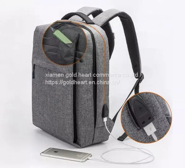 Slim Multifunction Commercial With USB Charging Port Laptop Backpack photo-3