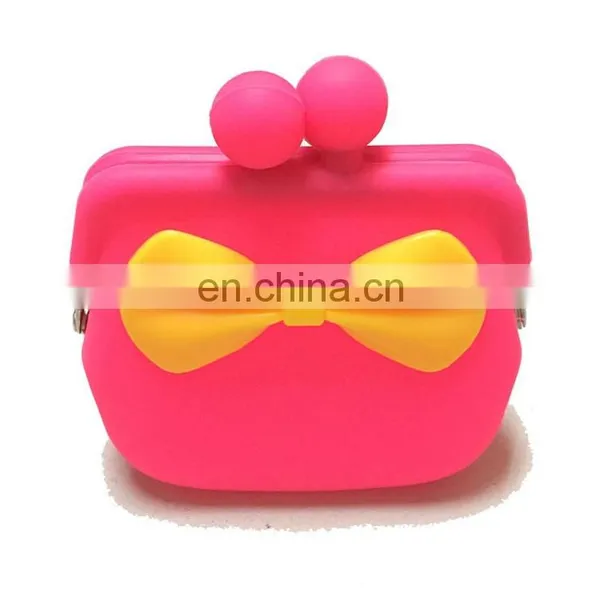 Kisslock Lady Fashion Coin Purse Customized Women Silicone Change Purse Wallet photo-4