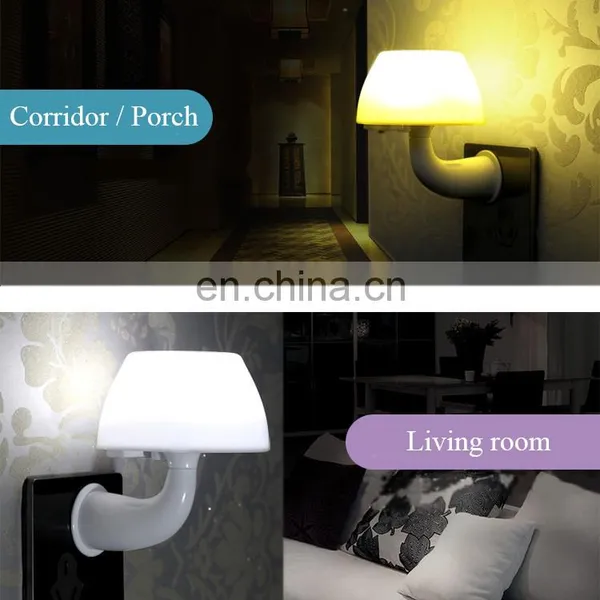 Upgraded Automatic Light Sensor Sound Sensor Control Night Light Mini 220v UK US EU Plug Led Night Lamp Light photo-6