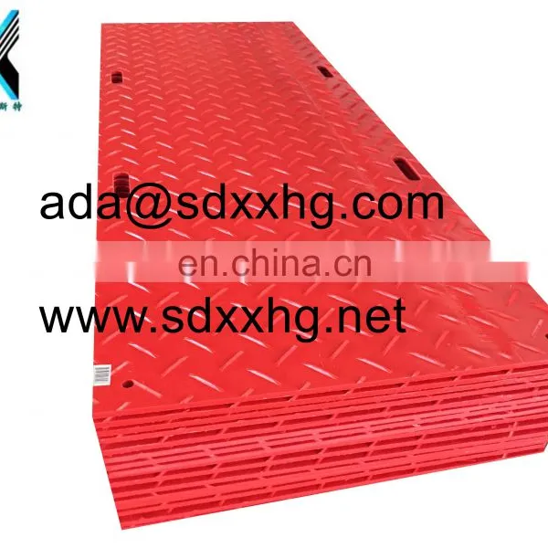High Density Polyethylene HDPE Durabase Anyaman Untuk HDPE Jalan Tikar Flooring Mat Turf Protection Truck Support Plate photo-6