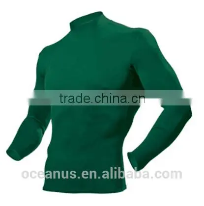 100% Poly Knit Mens L/S Stand Collar T Shirts photo-3