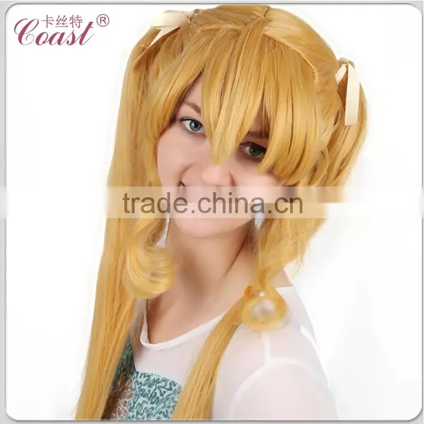 Blond Two Ponytail Sailor Moon Cosplay Wig 100cm photo-2