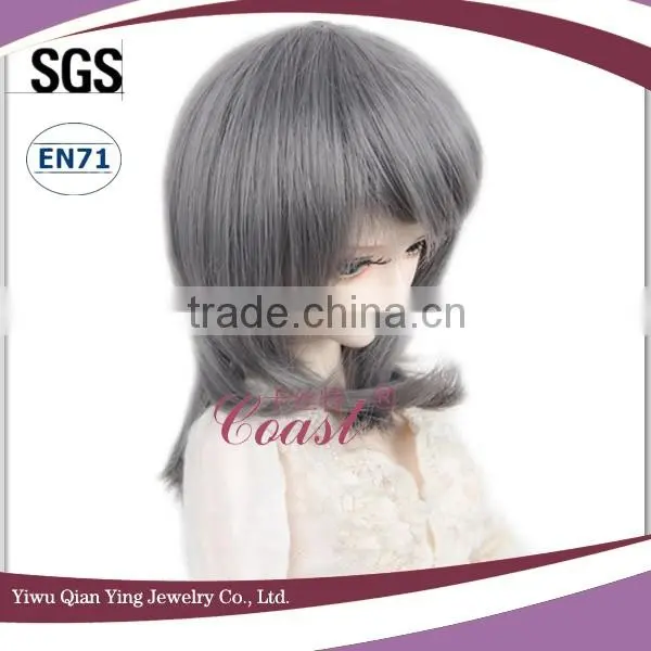 Short Grey New Custom Cheap Doll Bjd Hair Wig photo-3