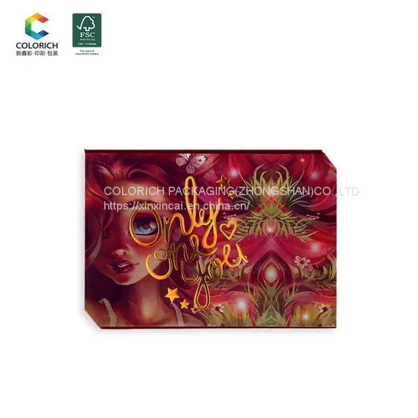 Wholesale Empty Eyeshadow Palette Magnetic Paper Case Makeup Packaging Eyeshadow Container High Pigmented Eyeshadow Palette photo-3
