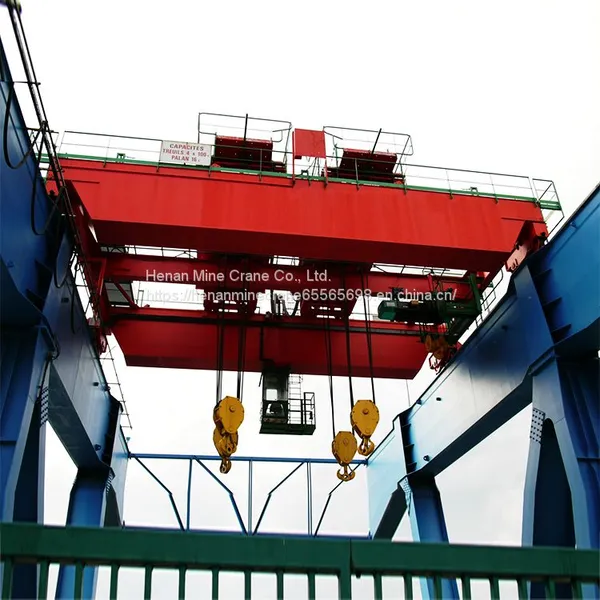 QE Type 5~16t Double Handcart Hook Electric Bridge Crane Electric Trolley photo-3