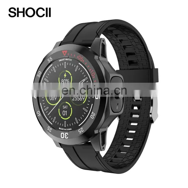 N15 Fashion Dual Headset Talk Heart Rate Blood Pressure Monitoring Local Music BT Calling Wireless Earphone 2in1 Smart Watch photo-5