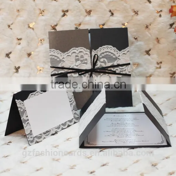Kerala Christian Customized Lace Ribbons Greeting Card Guangzhou photo-3