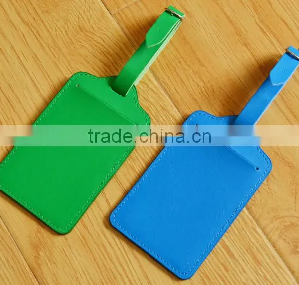 Wholesale Genuine Leather Luggage Tags Baggage Tags Colorful Luggage Parts photo-5