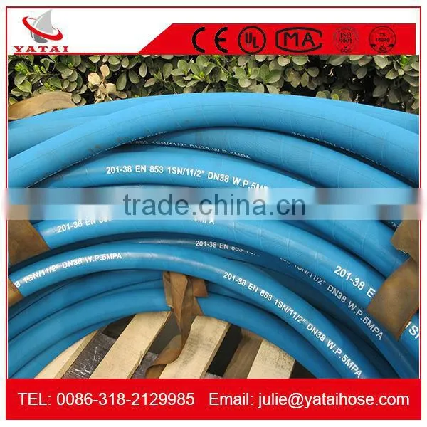 Small Diameter Blue Cloth Rubber Air Compressor Hose