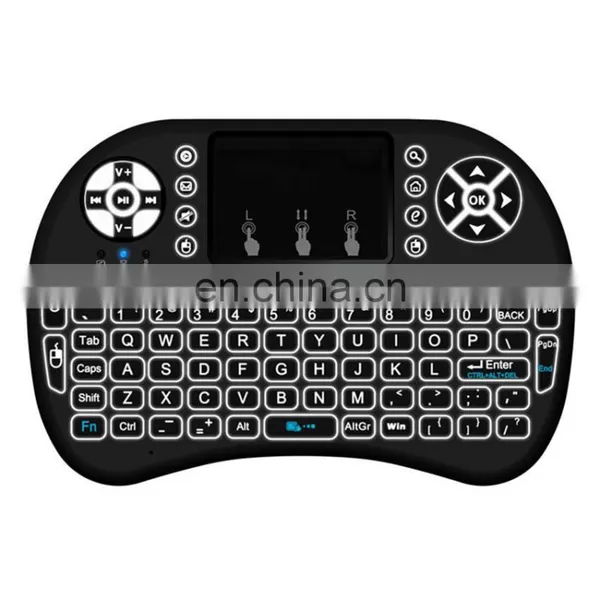 Hot Selling i8 Backlight Keyboard 2.4GHz Wireless Receiver Touchpad Remote Control for Smart TV Android Box