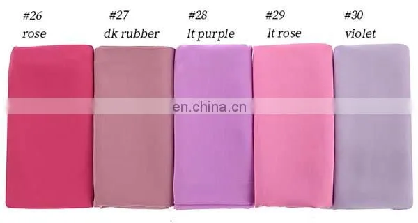 Wholesale Plain Georgette Foulard Hijab Muslim photo-4