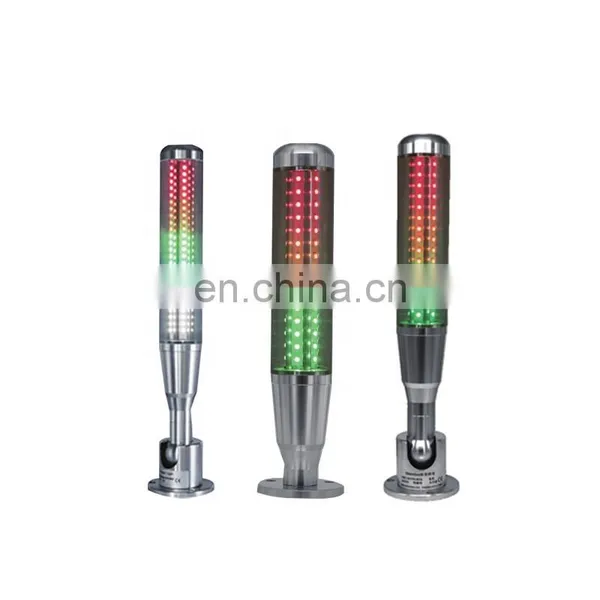 OM Series AC DC 24V Industrial Warning Light With Alarm Buzzer 3 Layers Led Signal Tower Light photo-3