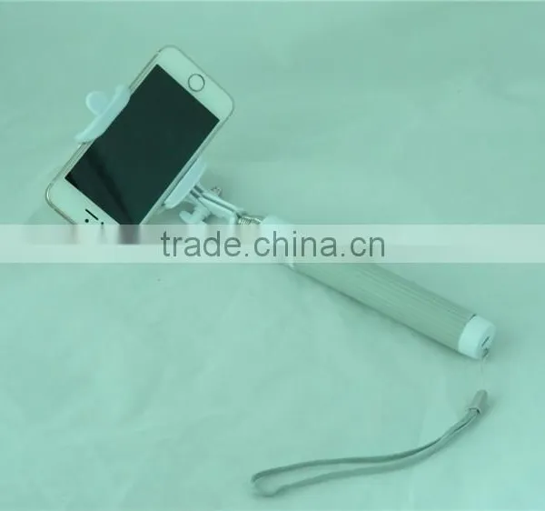 Professional Wired Monopod Selfie Stick Headphone Cable Control With CE Certificate photo-2