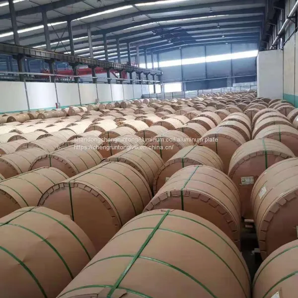 Pipe Outer Protection Aluminum Coil Covered With Sarin Film Covered With Kraft Paper Orange Peel Embossed Molding Plate Thickness Complete Guarantee Quality the Lowest Price in the Country photo-4