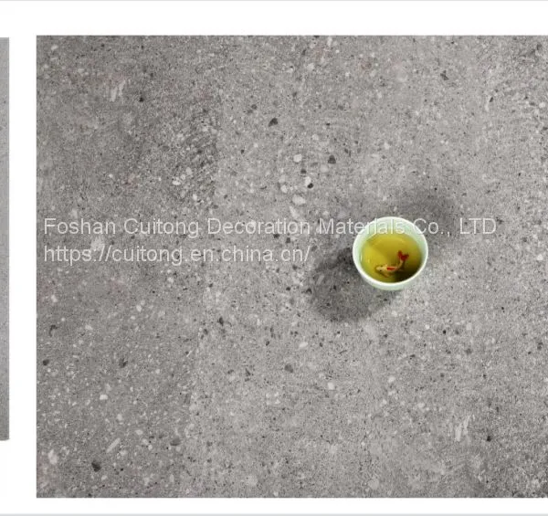 Imitation Marble Plastic Floor Imitation Stone Floor Tile SPC Floor Cement Stone Plastic Floor Manufacturers Wholesale China Guangdong Manufacturing photo-3