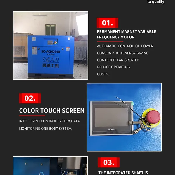 SCAIR 20HP 0.8MPa Textile Compressor for Digital Print Heads & Fabric Handling Automation photo-5