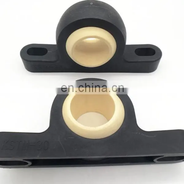 KSTM-10 Maintenance free  plastic ball bushing bearing housing base with flange